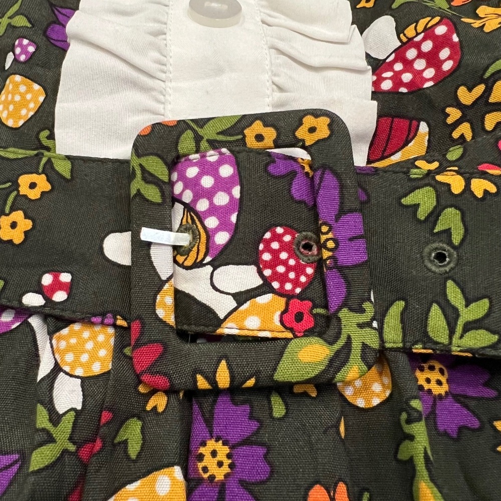 ModCloth Twee Mushroom Woodland Fairycore Dress Size 4 Literary Forest Flowers - Picture 6 of 8